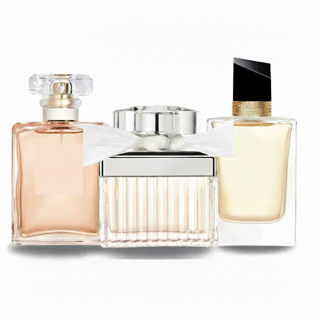 3er Parfüm-Kollektion: Blumig-Orientalisches Damenparfüm, Lavendel-Orangenblüten Duft und Feminines Rosenparfüm (Eau de Parfum)